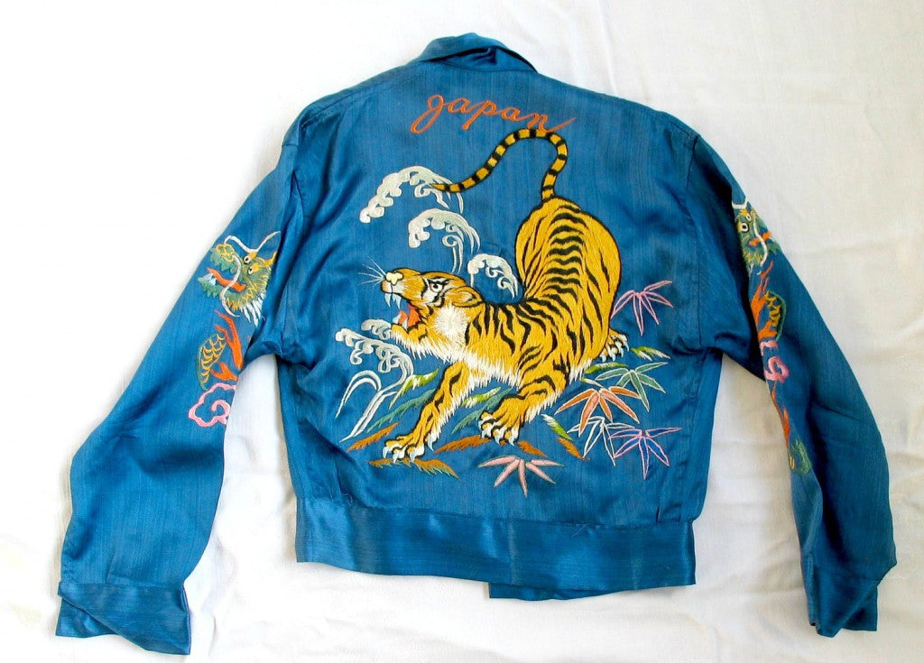 Sukajan Embroidery Souvenir Jacket Japanese Traditional 