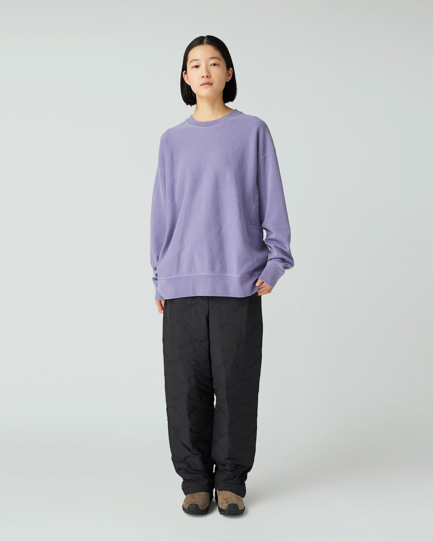 SNOW PEAK GARMENT DYED PULLOVER - LIGHT PURPLE