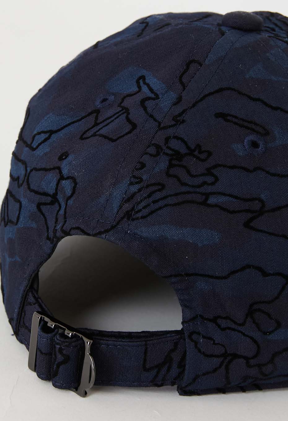 BLUE BLUE JAPAN INDIGO NYLON SATIN FLOCKED CAP