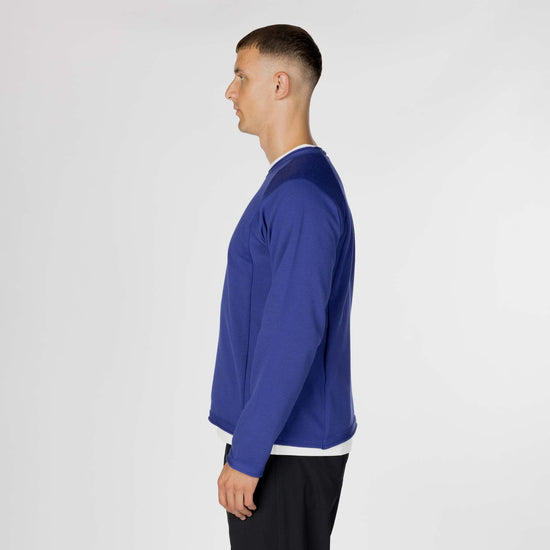 SNOW PEAK WATER-REPELLENT KNIT PULLOVER - BLUE
