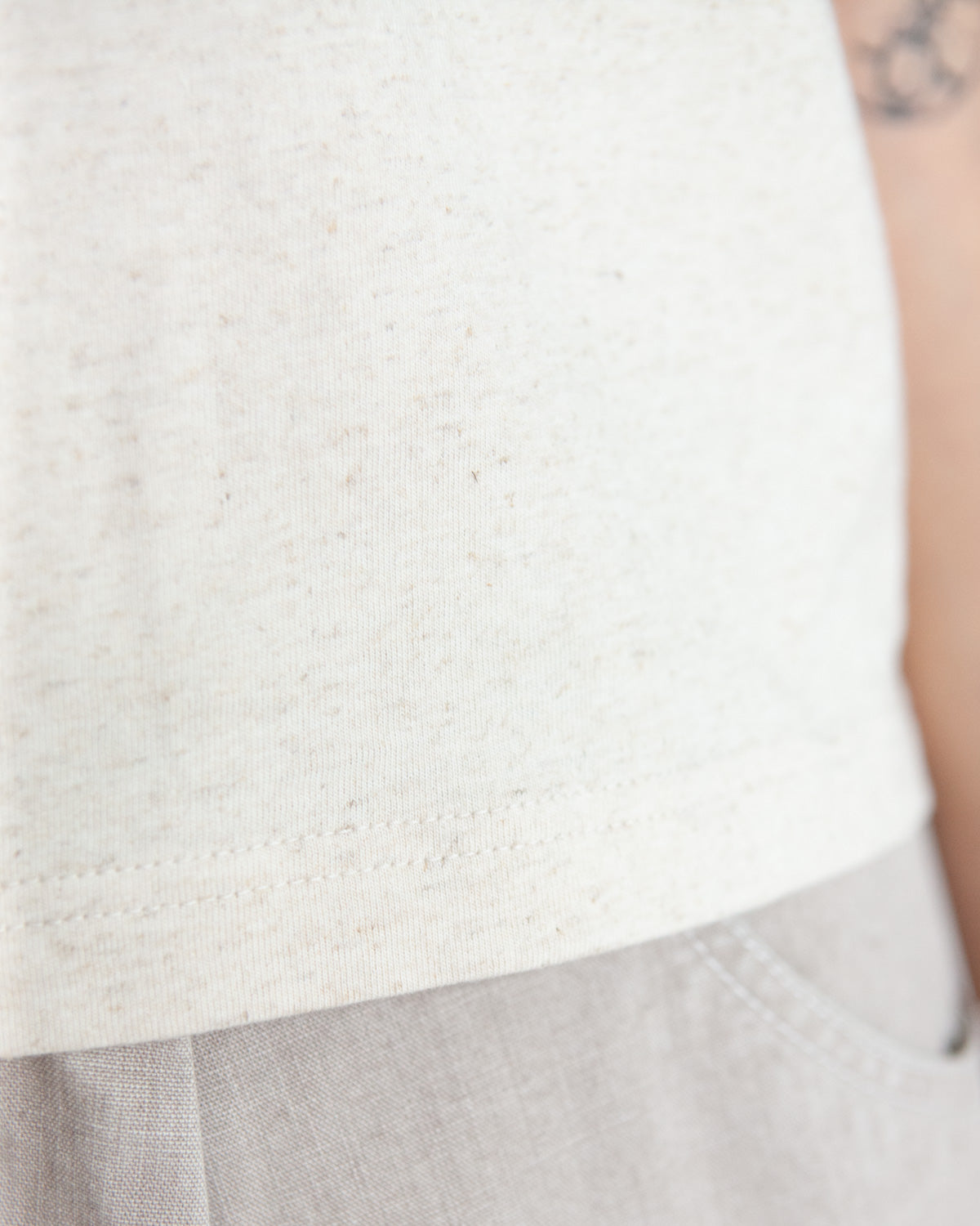 W'MENSWEAR TANK - OATMEAL
