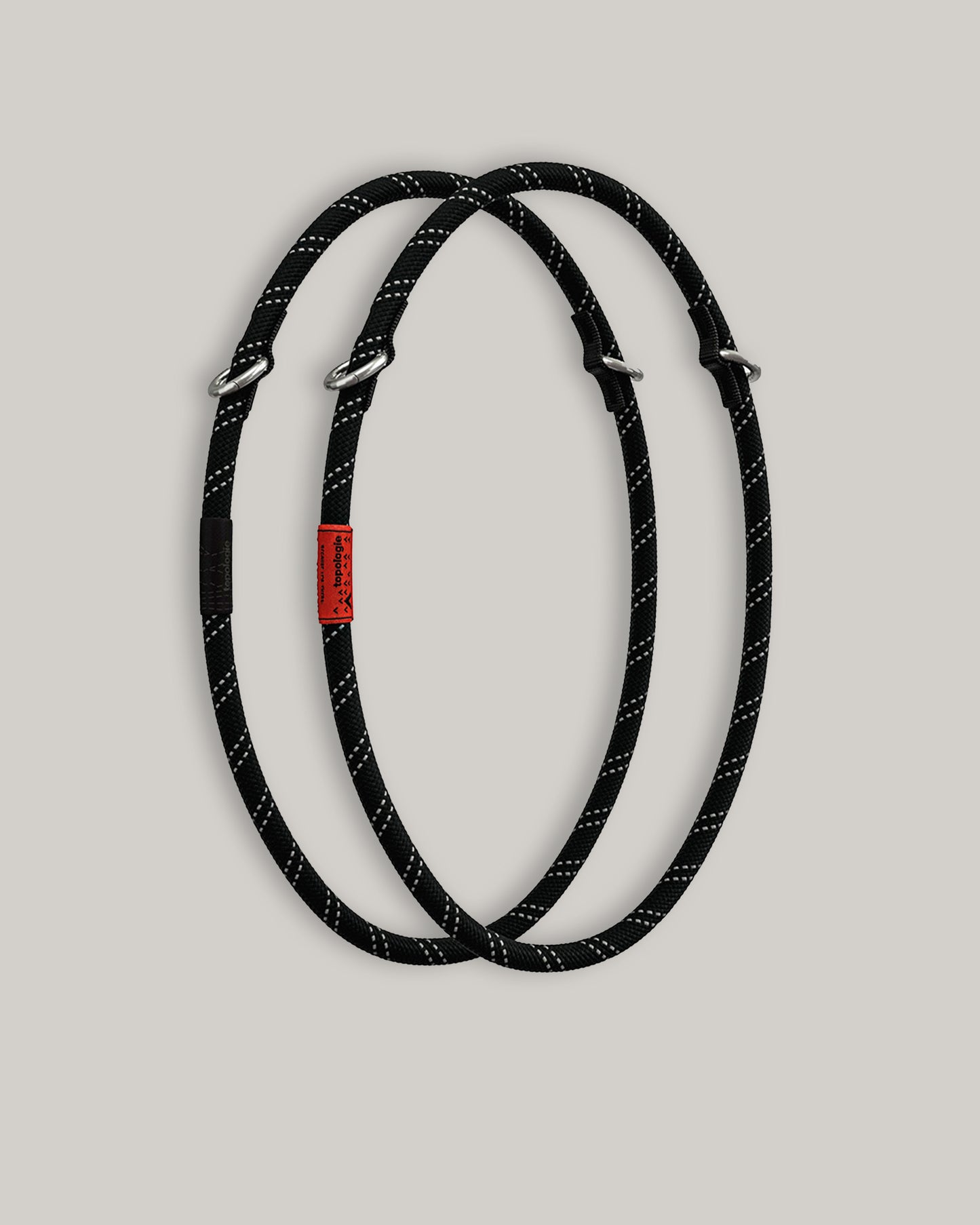 TOPOLOGIE 10MM ROPE LOOP BLACK REFLECTIVE