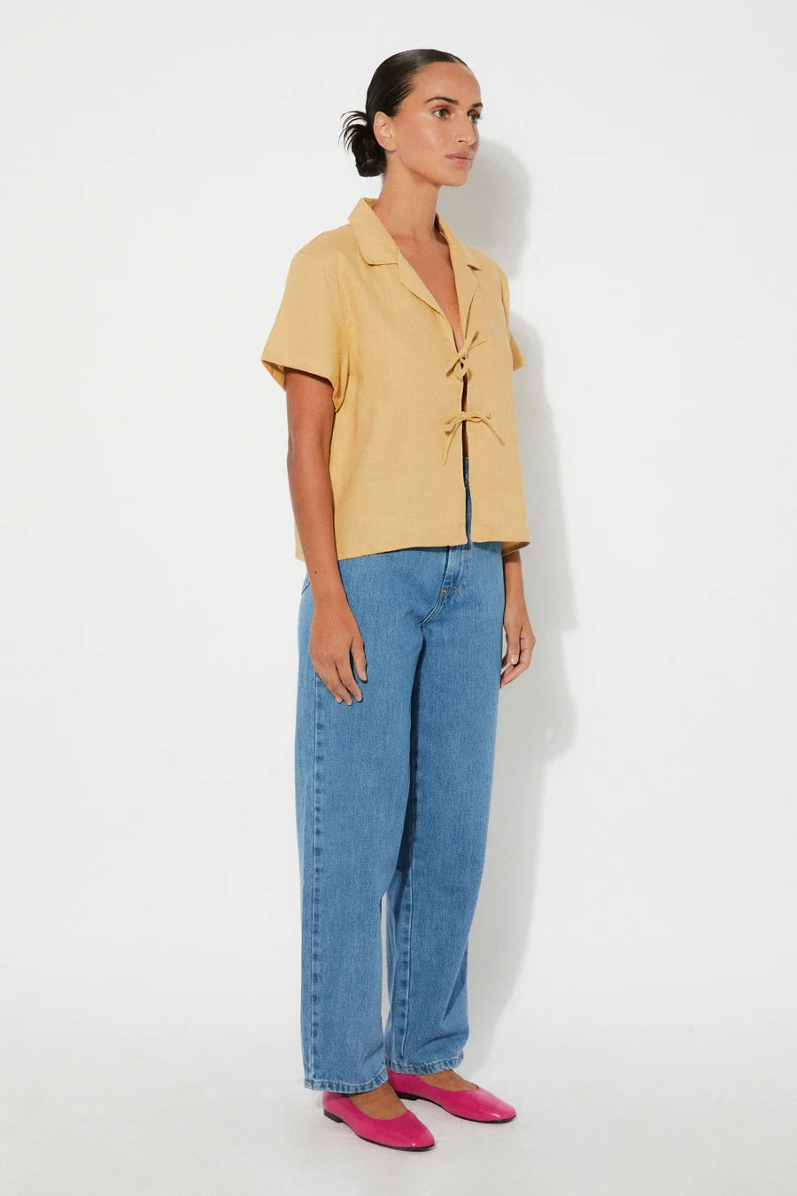 RITA AMBER SHIRT - PINEAPPLE