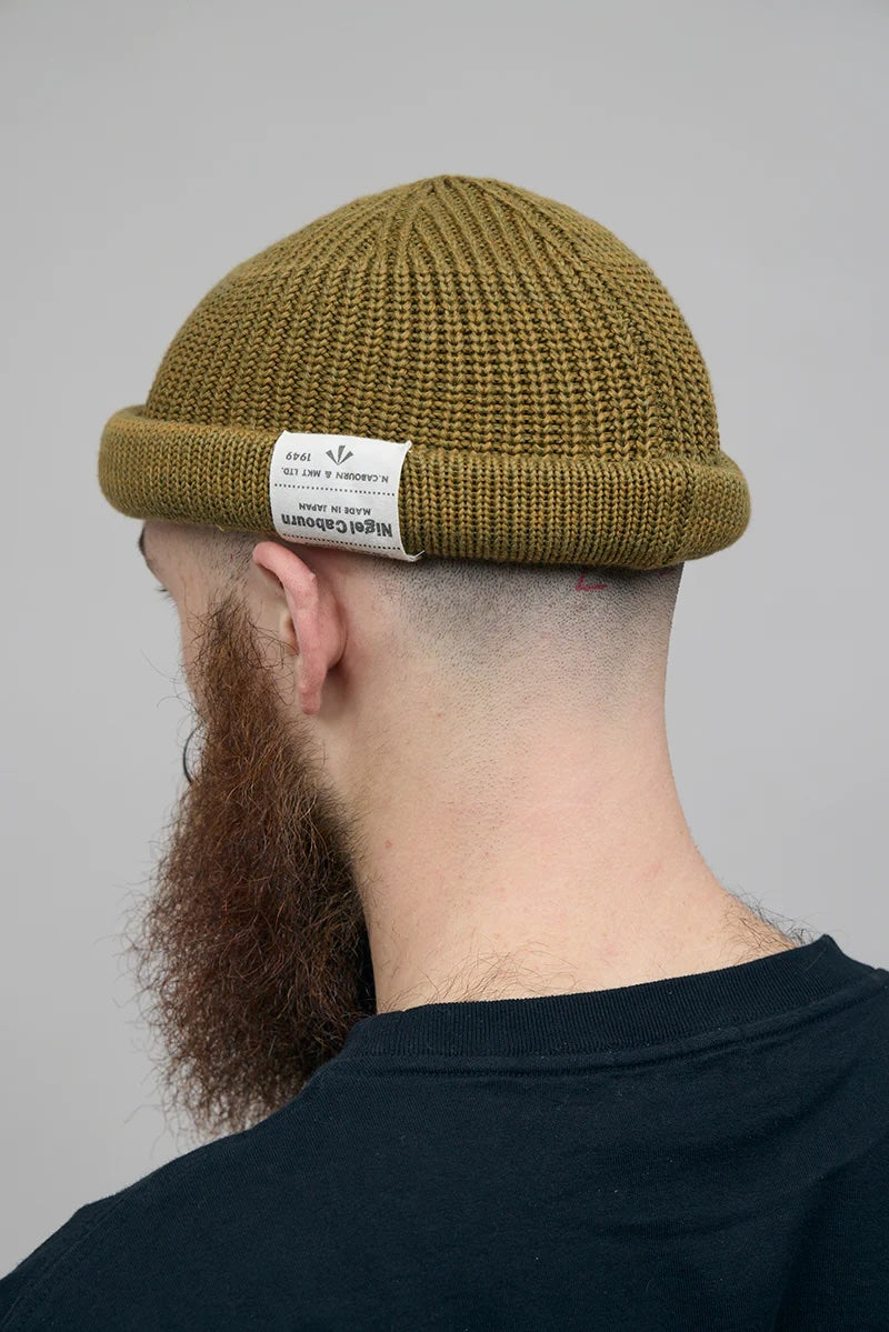 NIGEL CABOURN BEANIE COTTON - GREEN