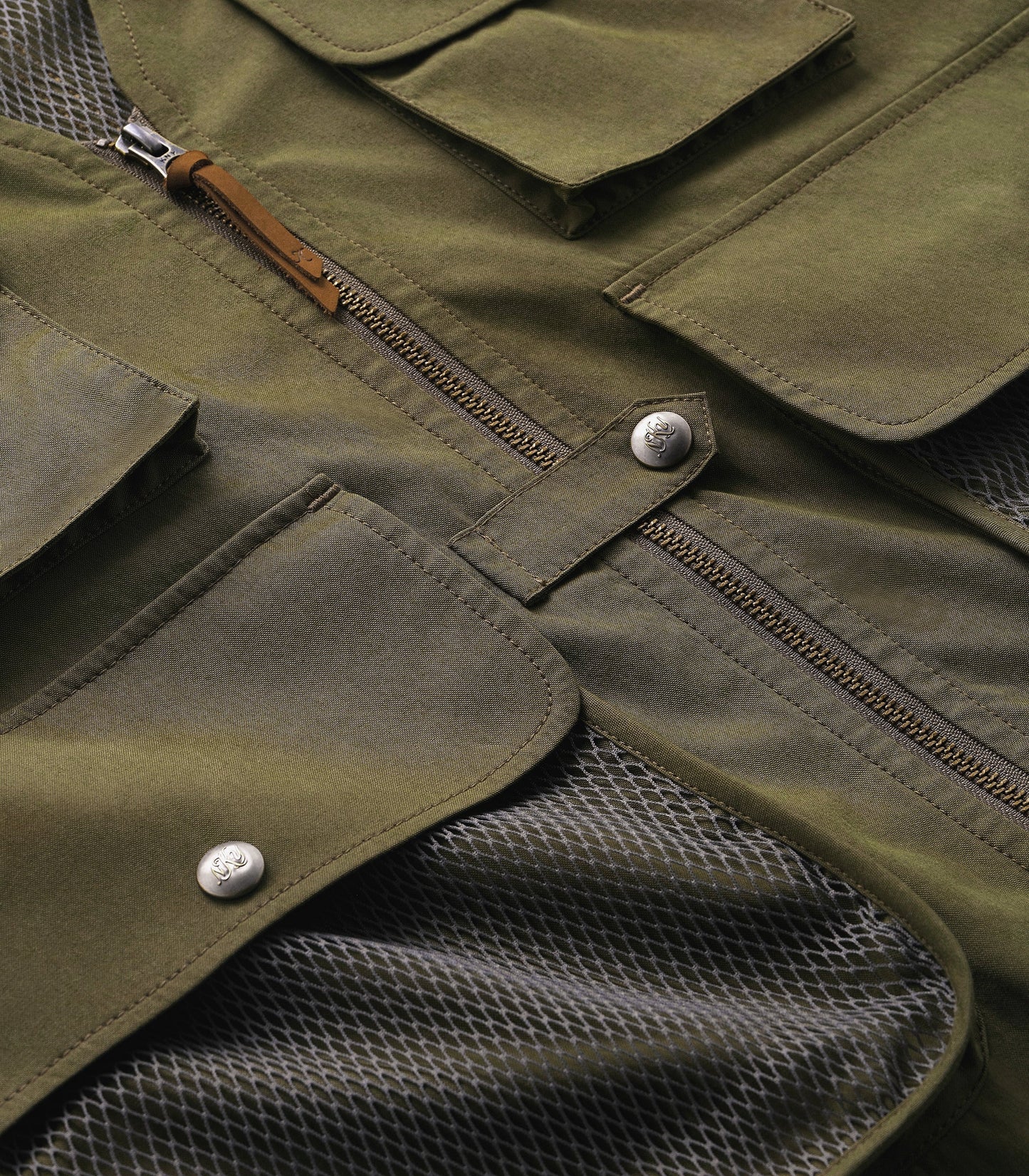 KNICKERBOCKER JOE GREER CAMERA VEST - OLIVE
