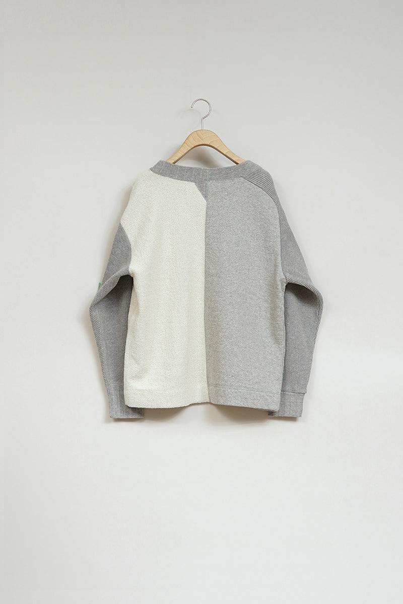 NIGEL CABOURN WOMEN'S BIG WAFFLE CARDIGAN - SAX