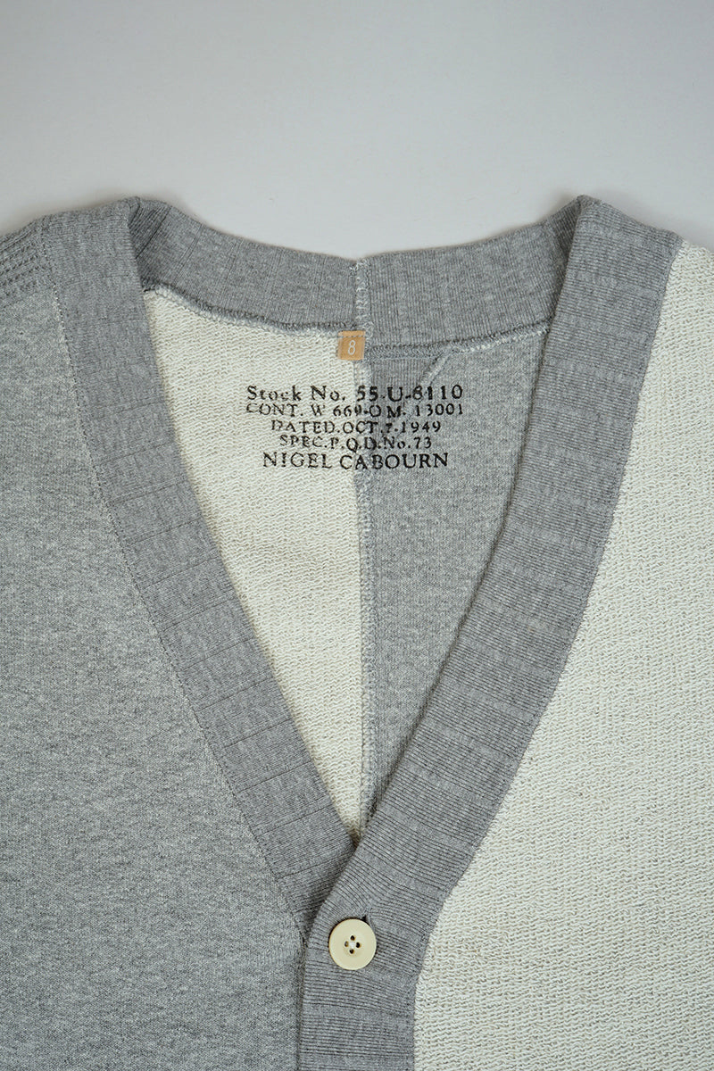 NIGEL CABOURN WOMEN'S BIG WAFFLE CARDIGAN - SAX