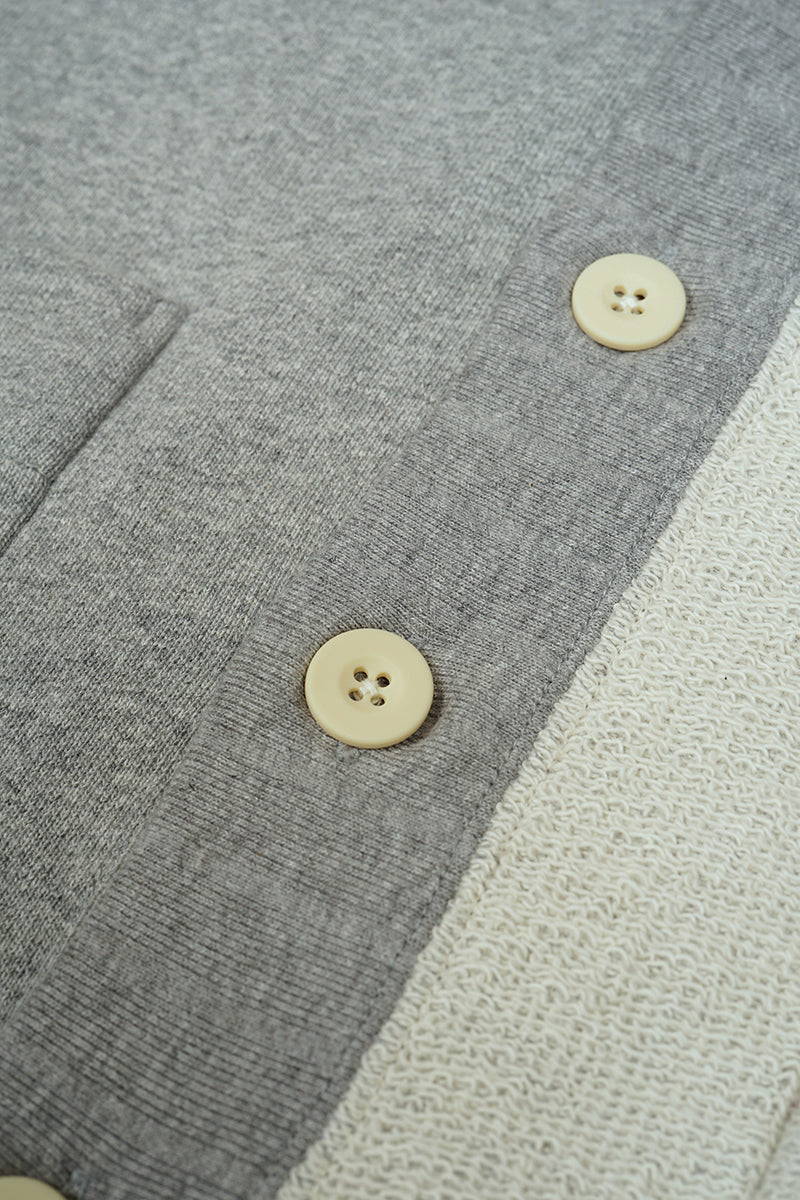 NIGEL CABOURN WOMEN'S BIG WAFFLE CARDIGAN - SAX