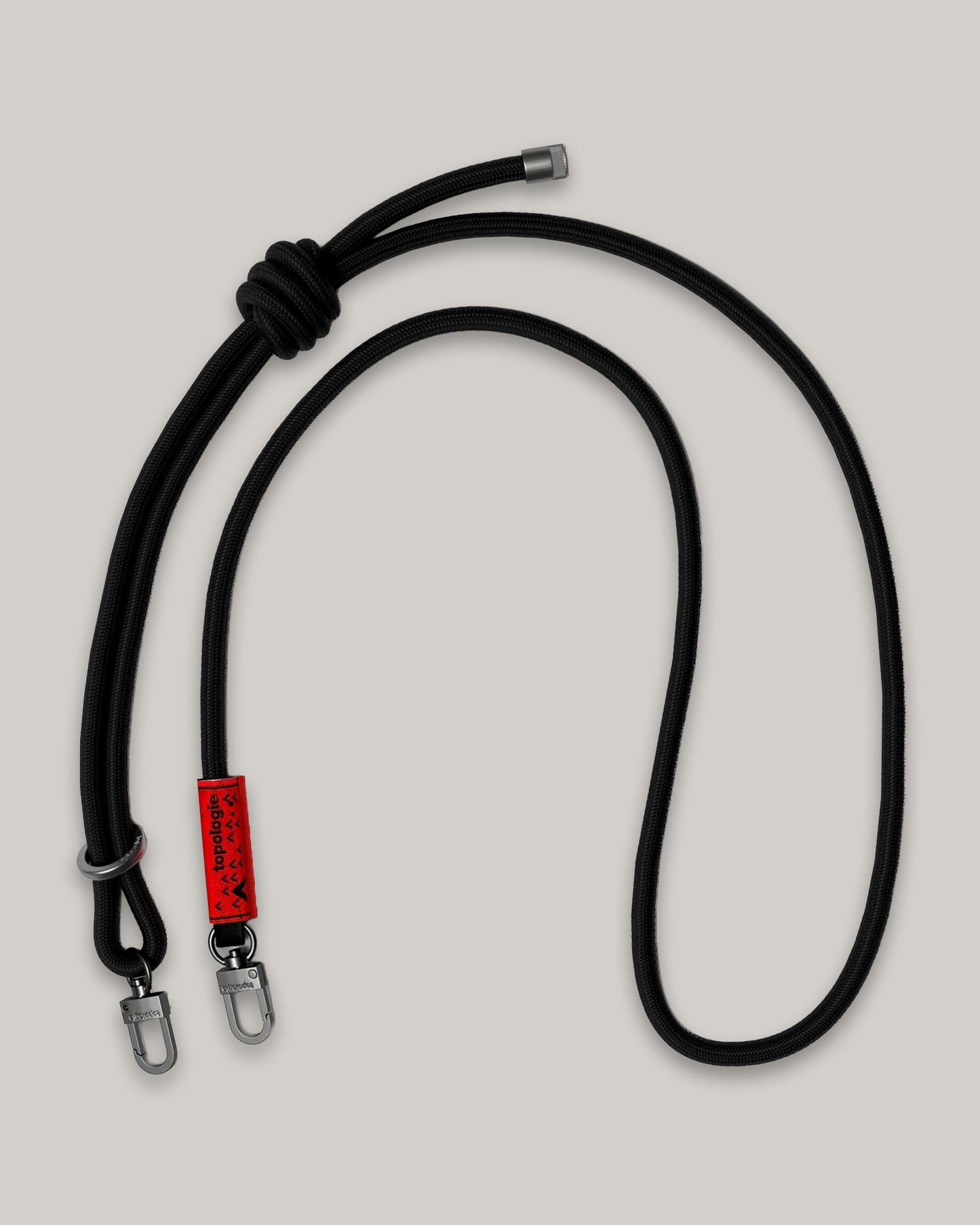 TOPOLOGIE 8.0MM ROPE STRAP BLACK SOLID