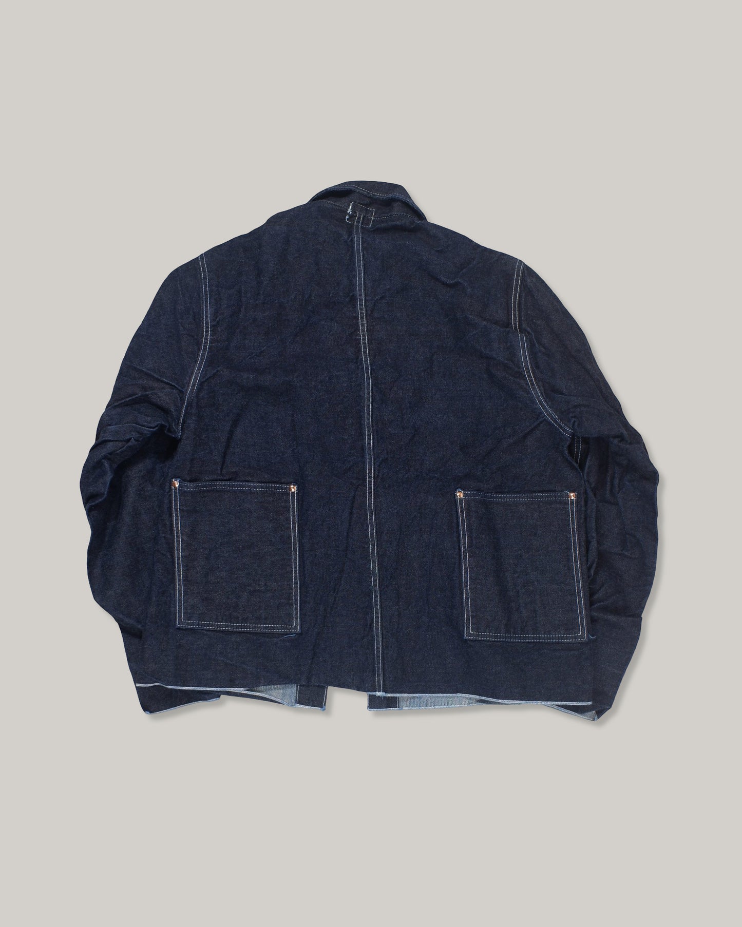 TENDER CROSS CUT JEANS JACKET 16oz SELVAGE DENIM - RINSED