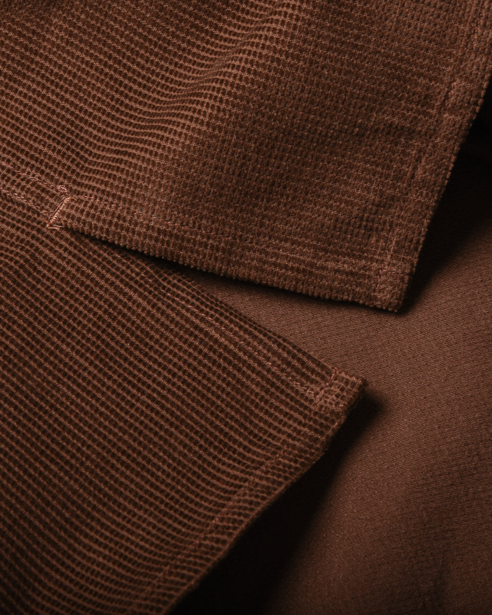 INDIGOFERA WEBSTER SHIRT - RUST SQUARE CORDUROY
