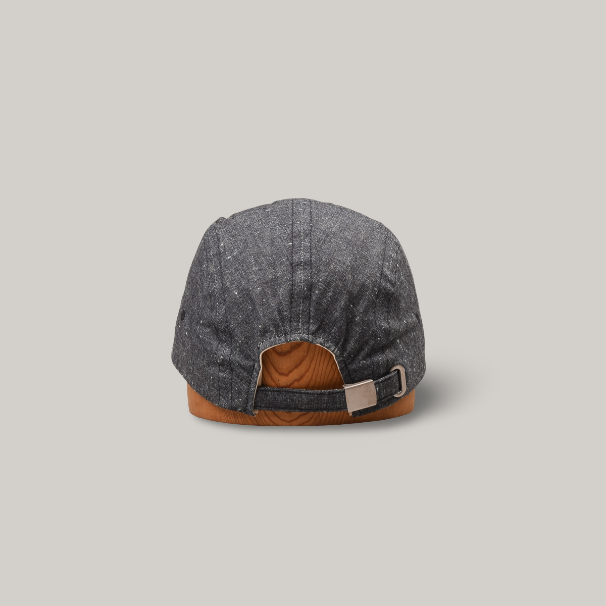 ANONYMOUS ISM LINEN BLEND CHAMBRAY KYOTO CAP - NAVY