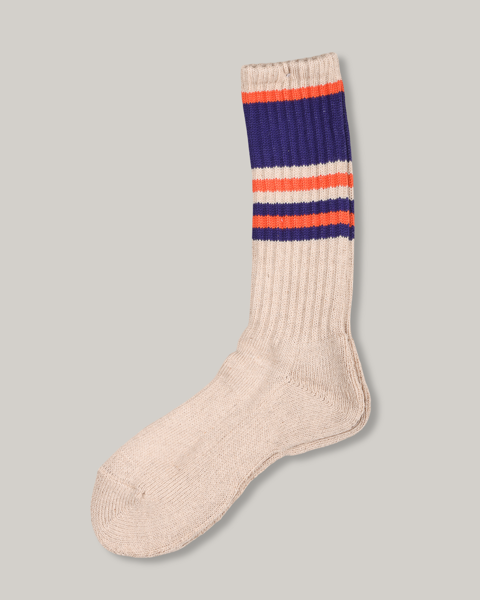 ANONYMOUS ISM GO HEMP RANDOM STRIPE PILE CREW - PURPLE
