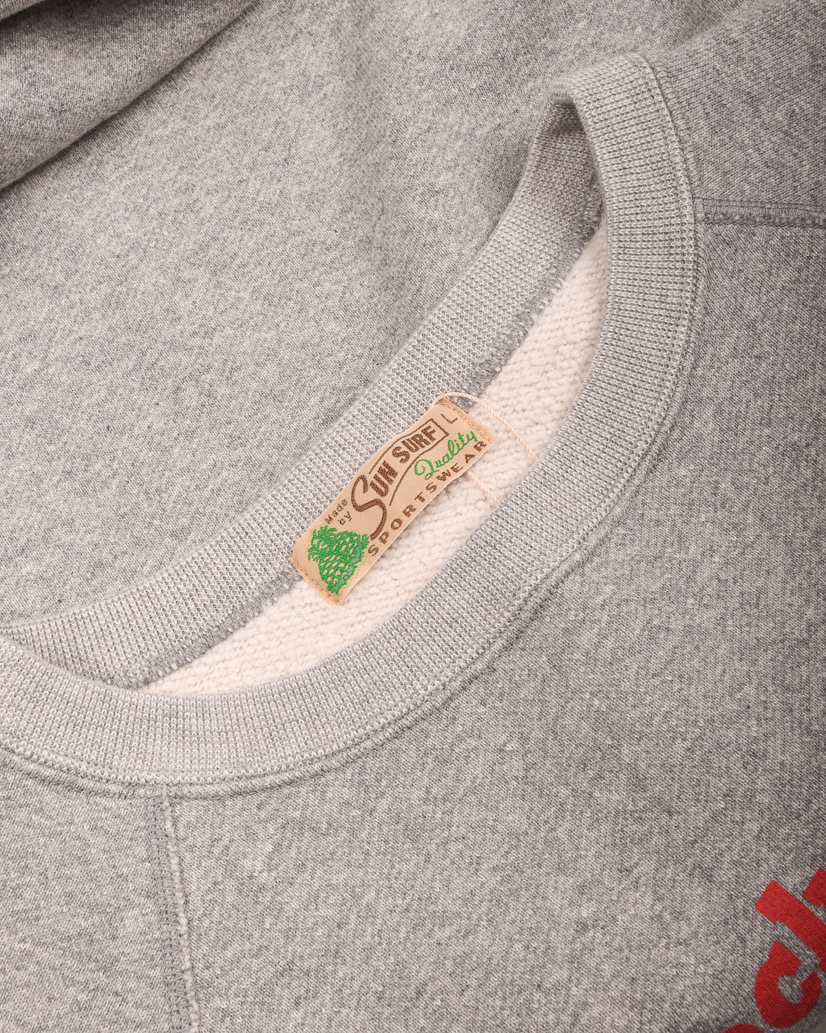 SUN SURF 'KNOCKOUT CLUB' SWEATSHIRT - HEATHER GREY