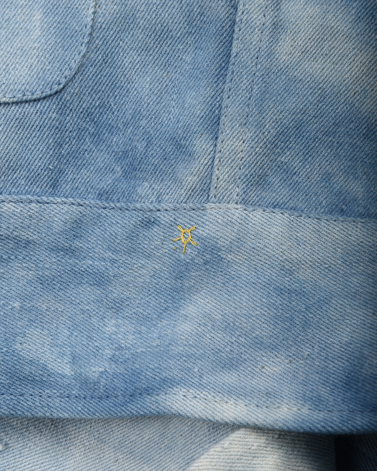 11.11 UNISEX GLEAM COTTON TRUCKER JACKET - LIGHT INDIGO