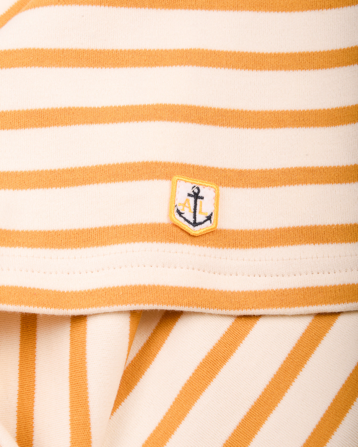 ARMOR LUX LADIES HERITAGE BRETON SHIRT L/S - NATURE/ HARVEST GOLD