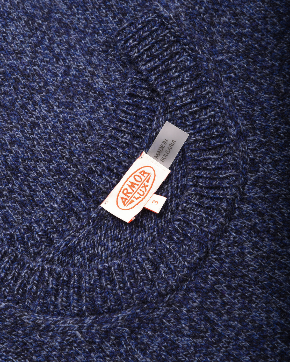 ARMOR LUX SLEEVELESS WOOL VEST - TWILIGHT BLUE MELANGE