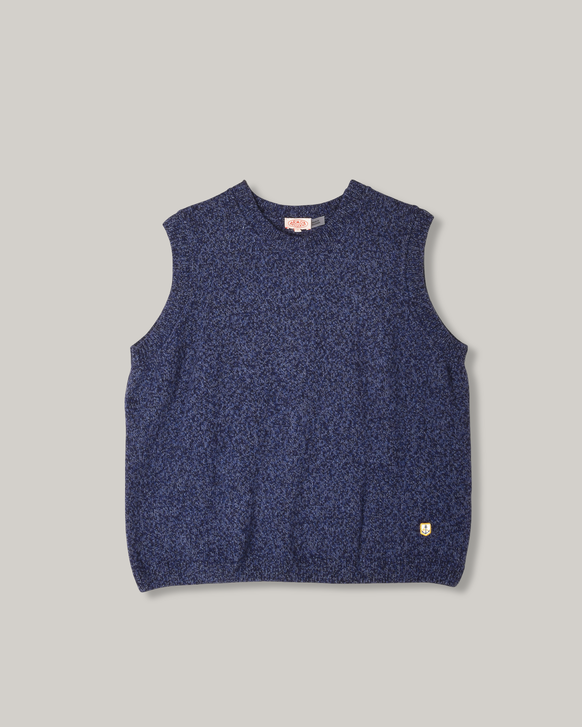 ARMOR LUX SLEEVELESS WOOL VEST - TWILIGHT BLUE MELANGE