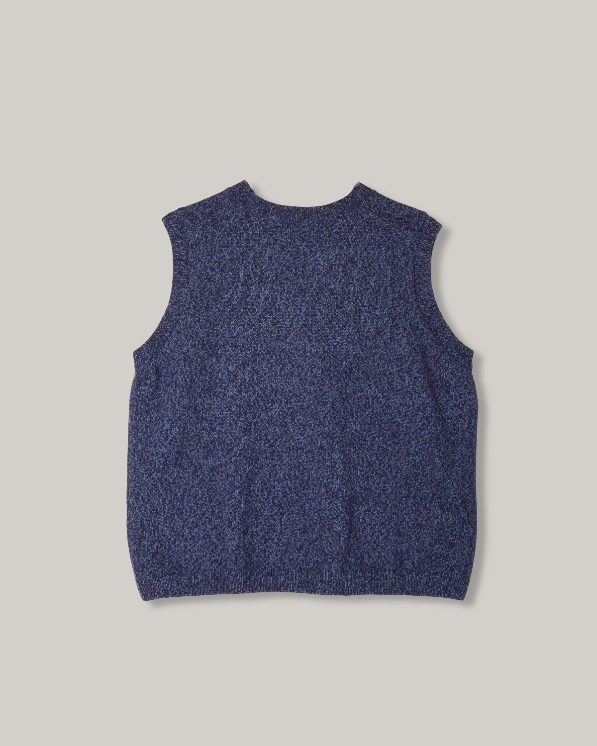 ARMOR LUX SLEEVELESS WOOL VEST - TWILIGHT BLUE MELANGE