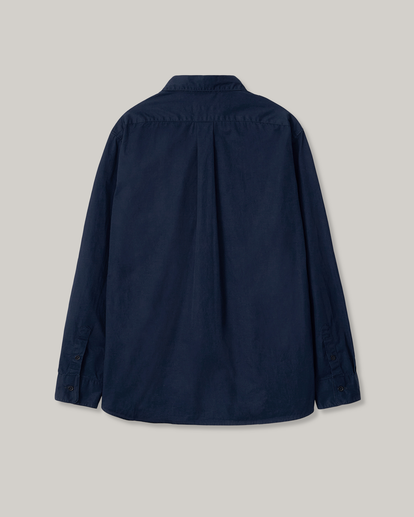 NOTHING WRITTEN CLASSIC STANDARD COTTON SHIRT - ROYAL NAVY
