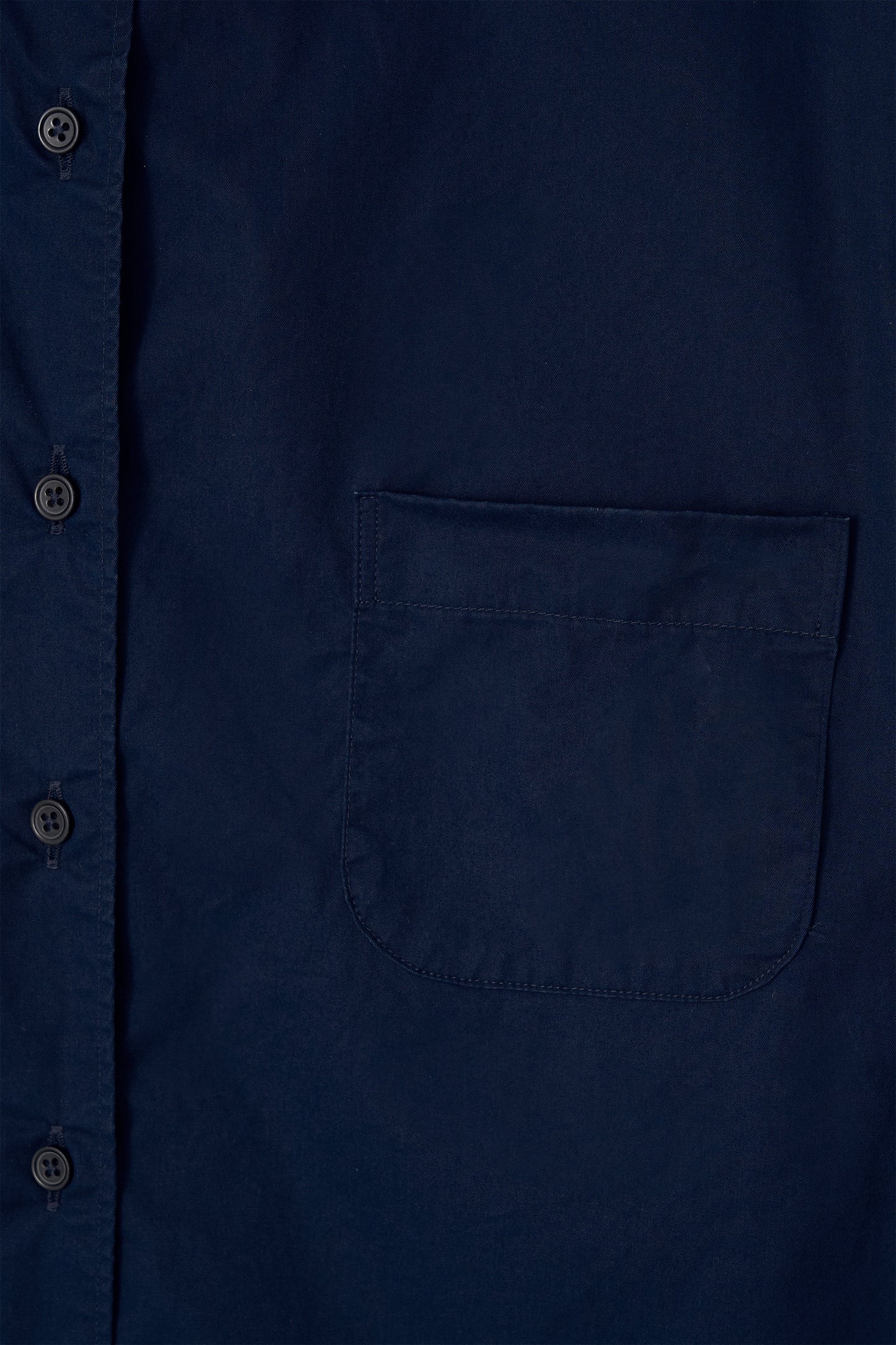 NOTHING WRITTEN CLASSIC STANDARD COTTON SHIRT - ROYAL NAVY