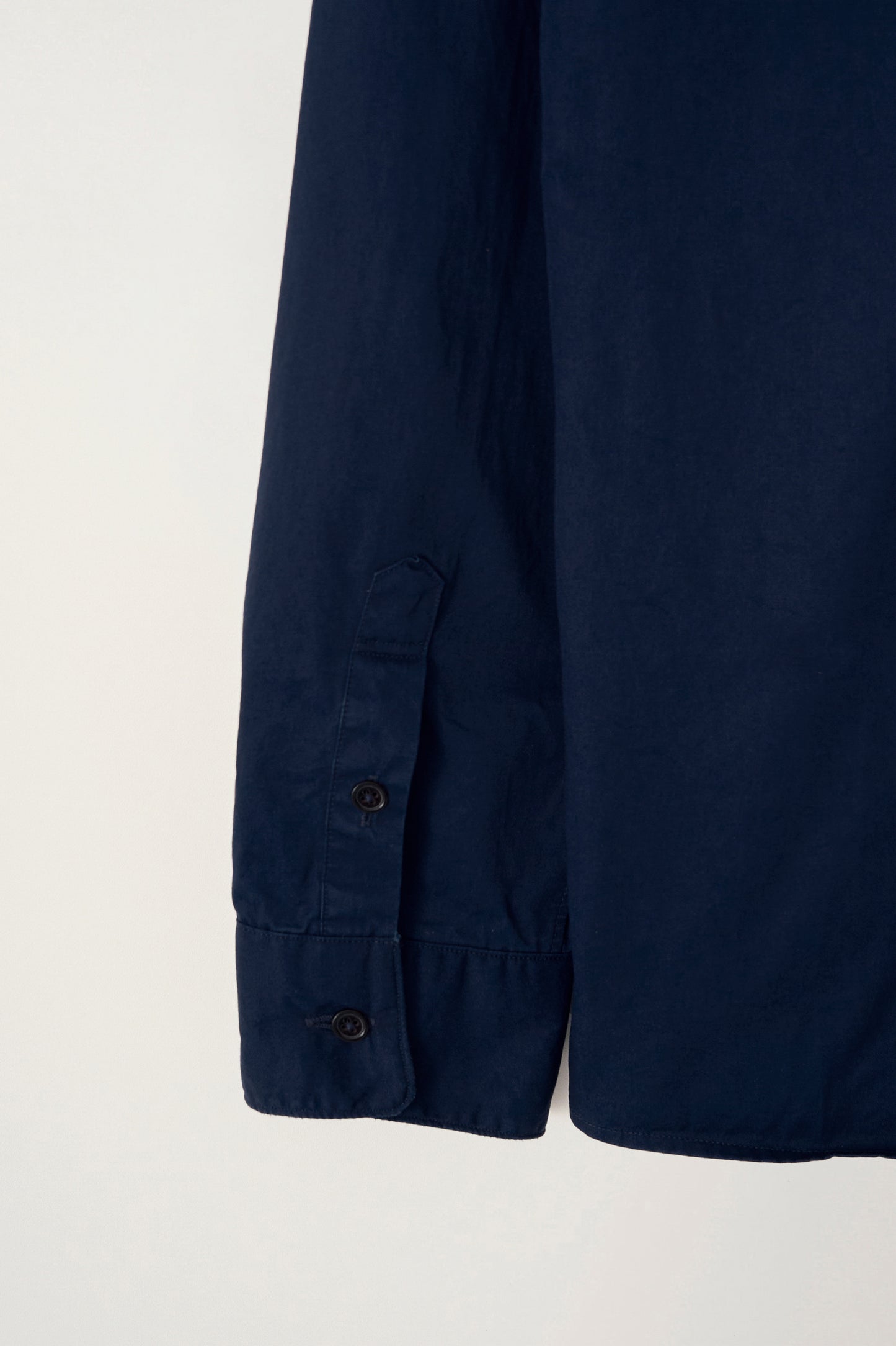 NOTHING WRITTEN CLASSIC STANDARD COTTON SHIRT - ROYAL NAVY