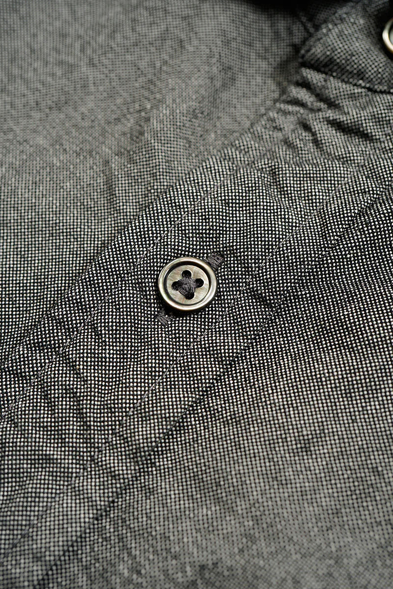 NIGEL CABOURN MAINLINE BRITISH OFFICERS SHIRT - BLACK