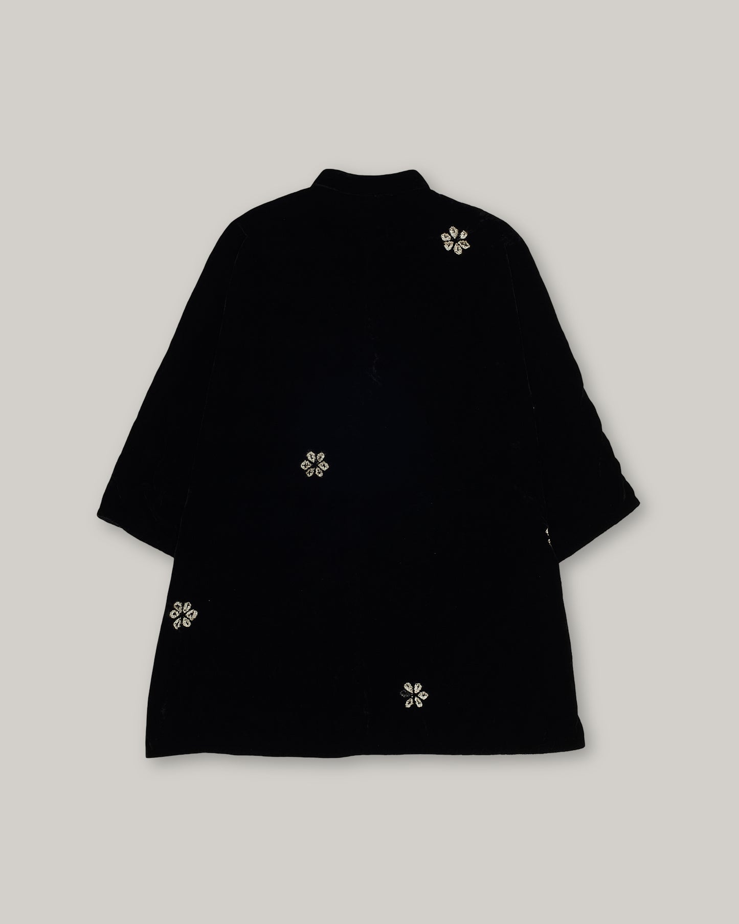 11.11 KIMONO BHANDANI SHIRT - BLACK VELVET