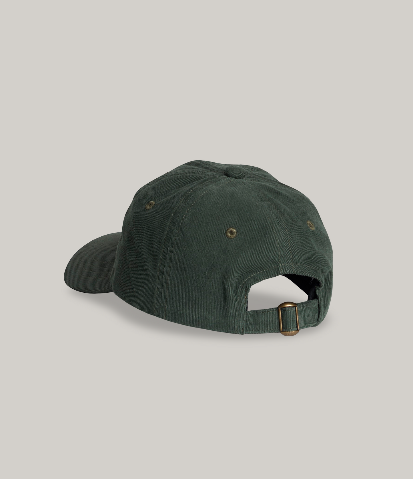 MERZ B. SCHWANEN CORDUROY SWAN LOGO CAP - FOREST
