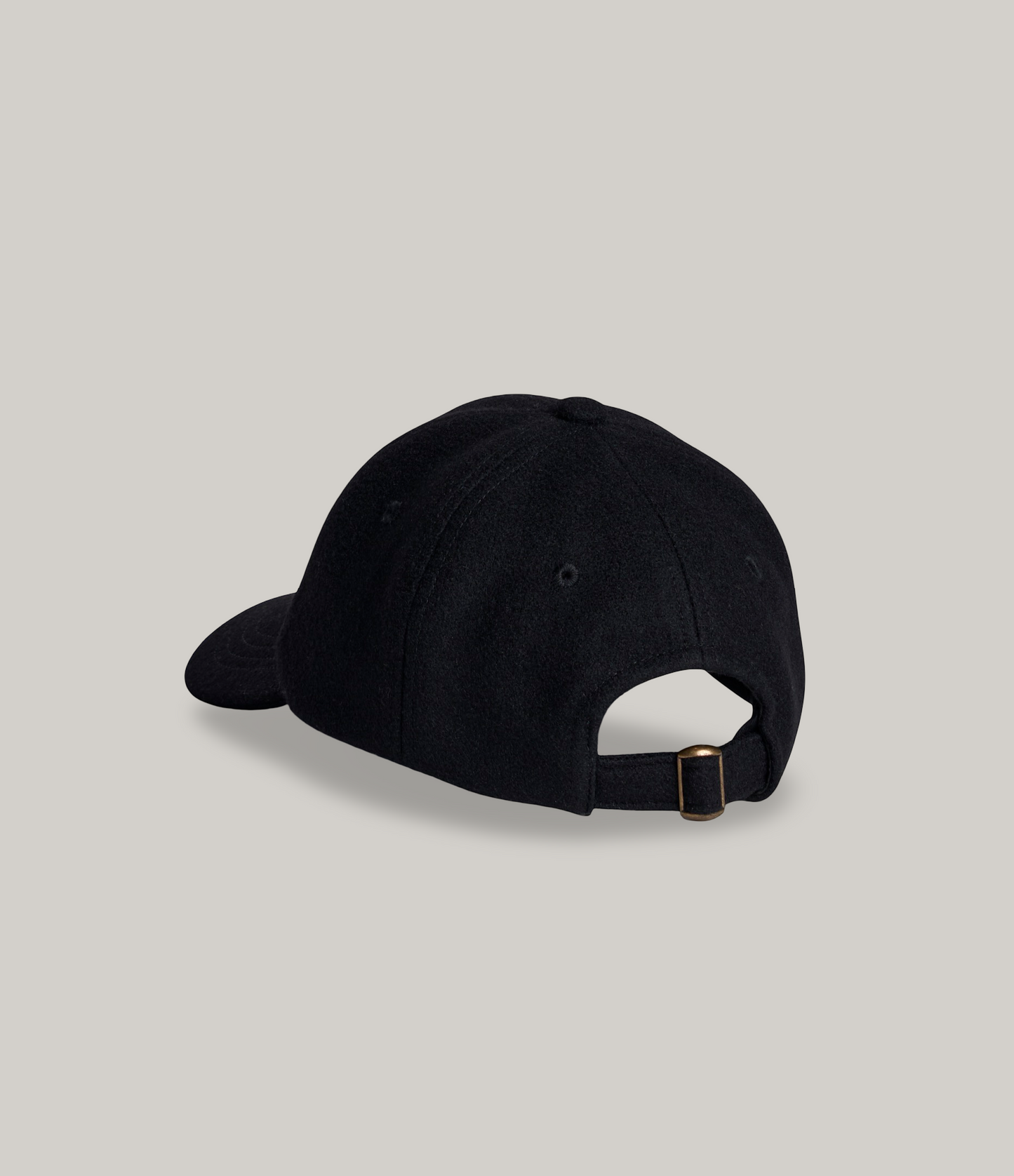 MERZ B. SCHWANEN WOOL MBS LOGO CAP - DEEP BLACK