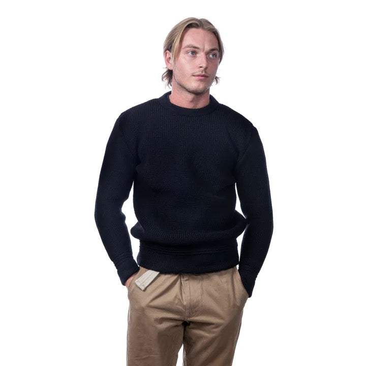 HEIMAT CREWNECK SWEATER - SCHWARZ