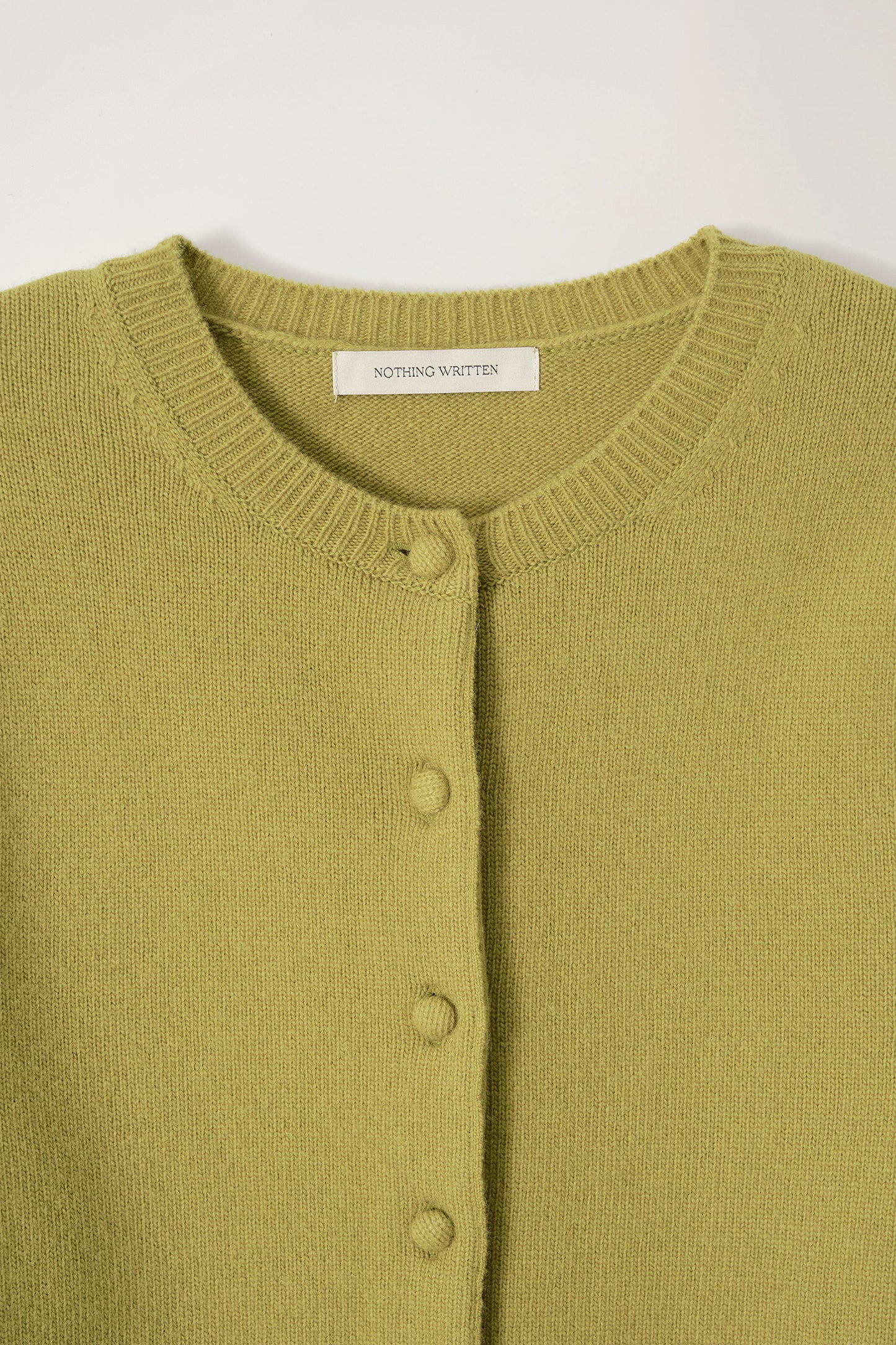 NOTHING WRITTEN DIENE ROUND CARDIGAN - OLIVE