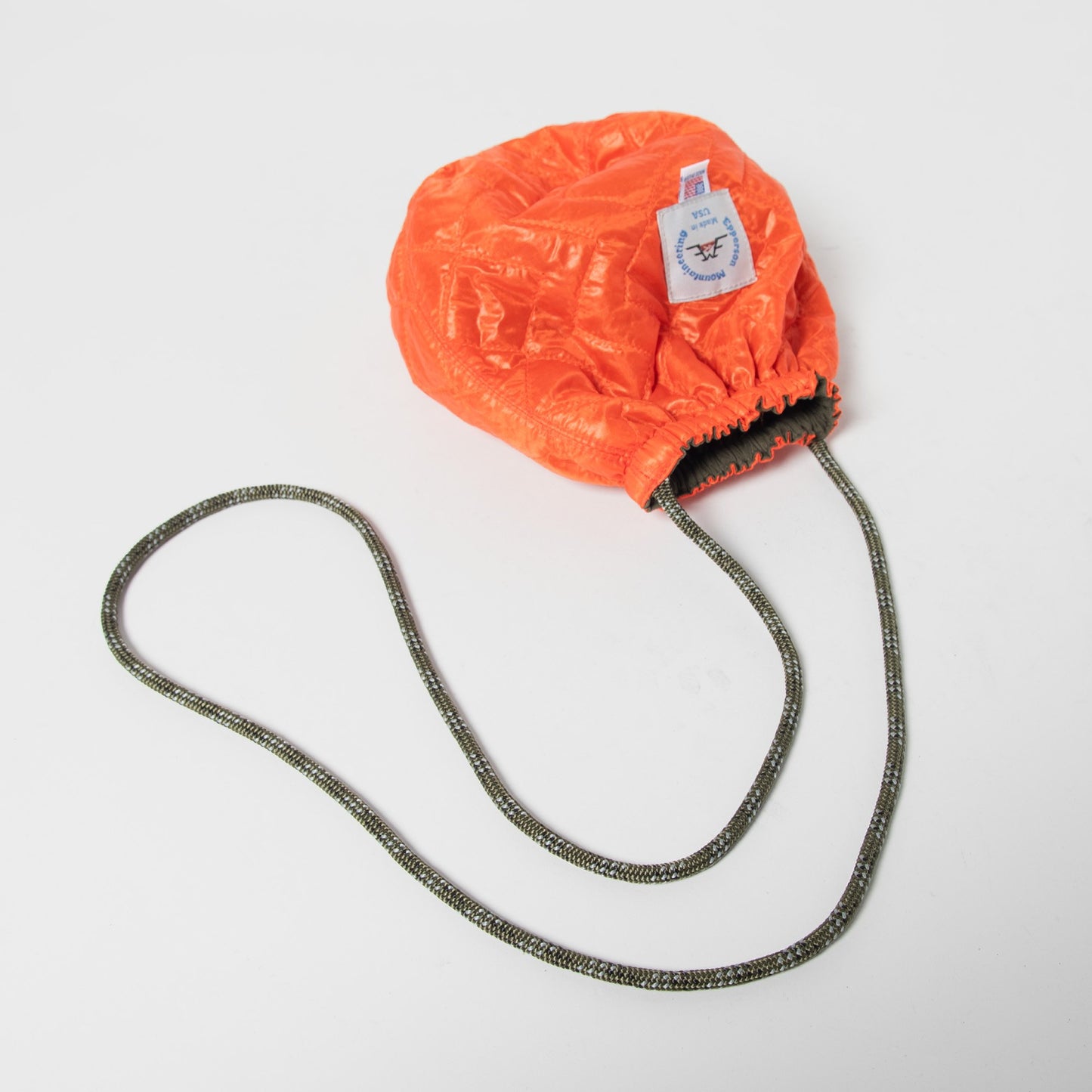 EPPERSON MOUNTAINEERING STRING POUCH - PARACHUTE NYLON QUILT - ORANGE