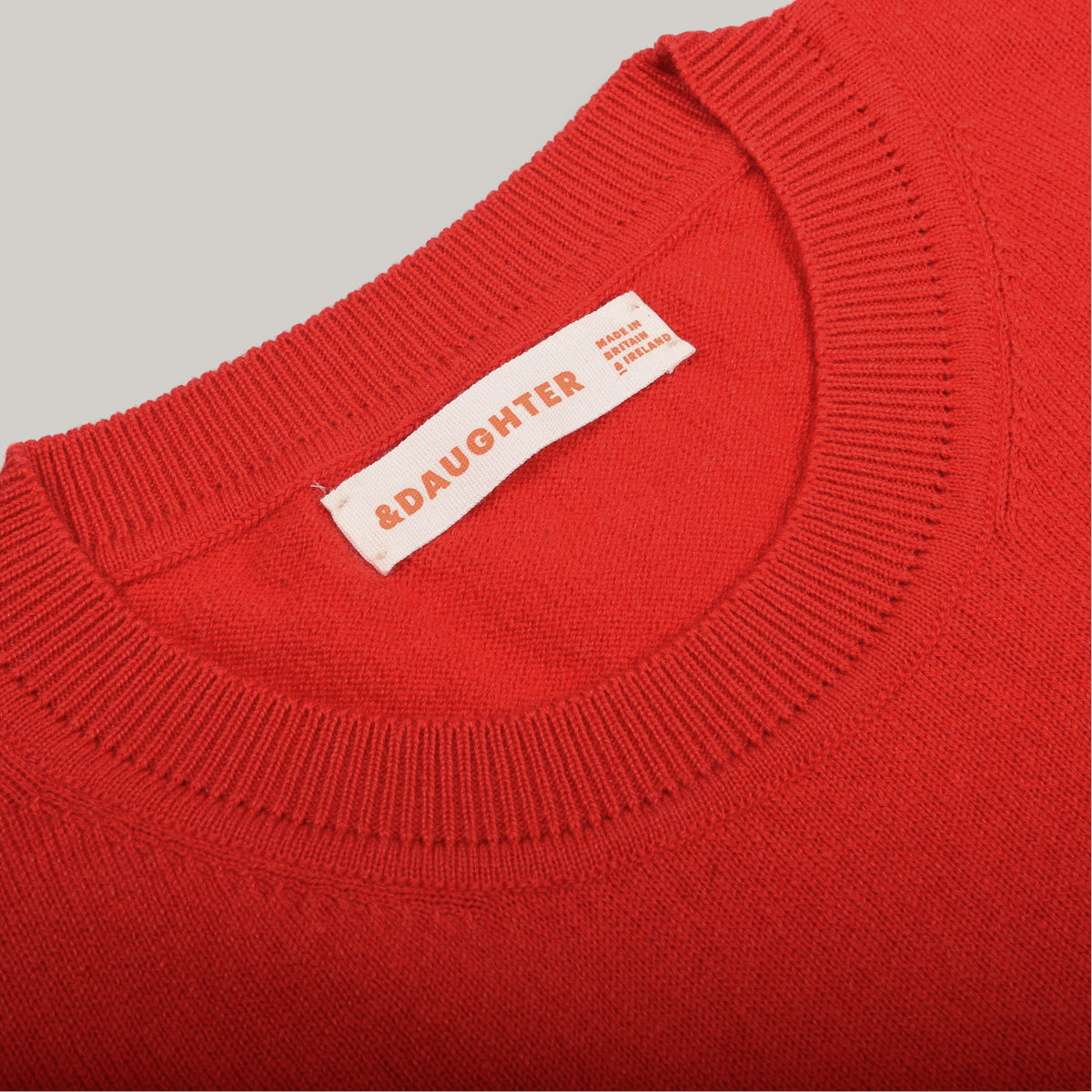 &DAUGHTER EMER CASHMERE T-SHIRT - POPPY RED