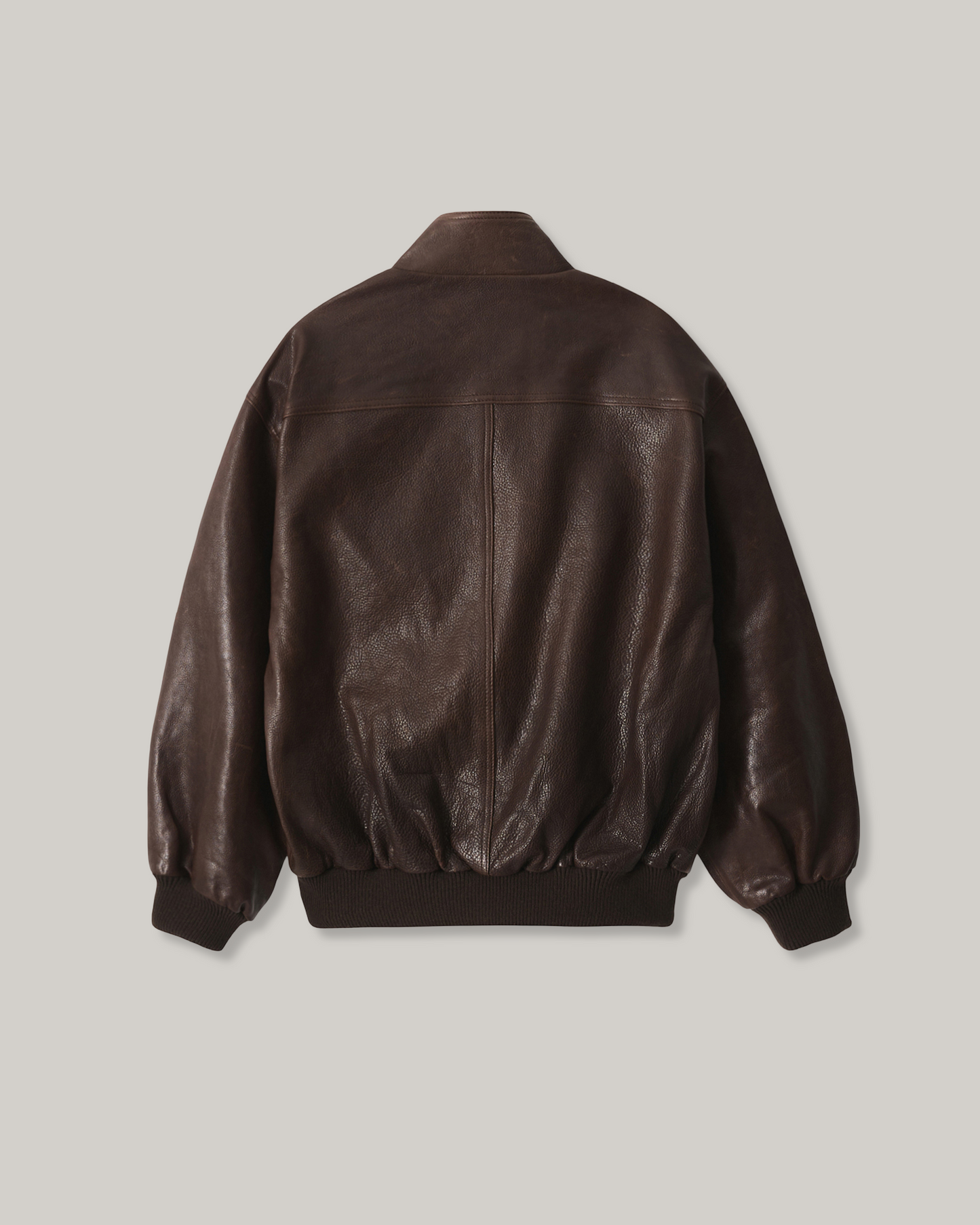 NOTHING WRITTEN STAND COLLAR BLOUSON - VINTAGE BROWN