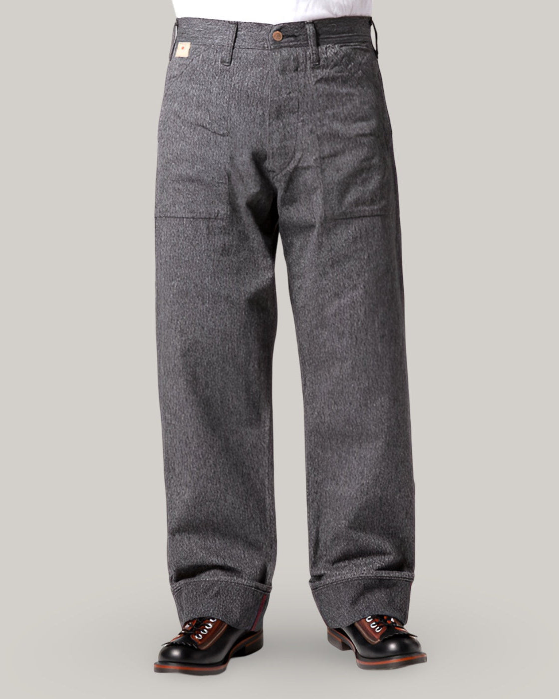 SUGARCANE 9oz. COVERT ENGINEER PANTS - BLACK
