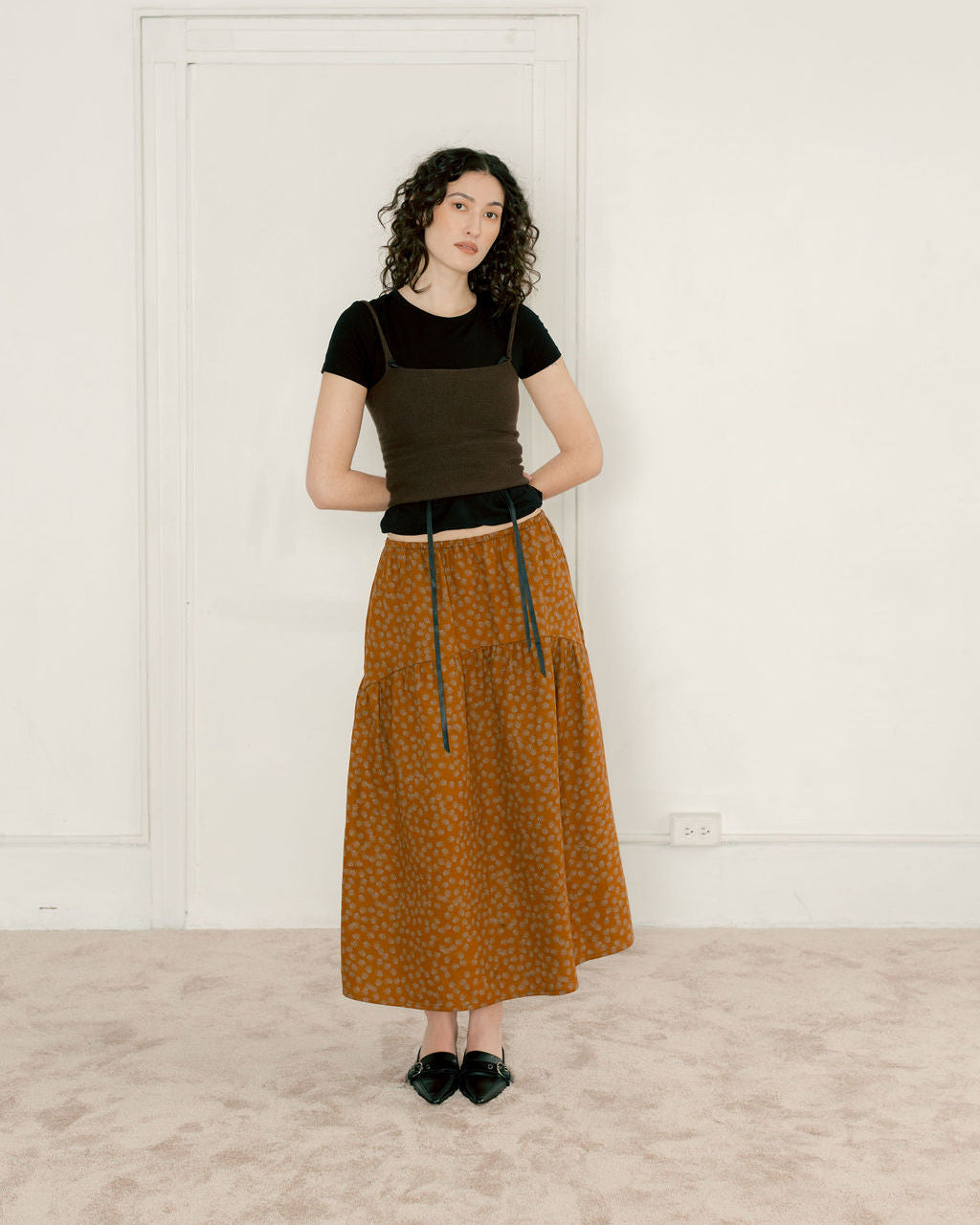 A BRONZE AGE FIELD SKIRT - PENNY FLORAL