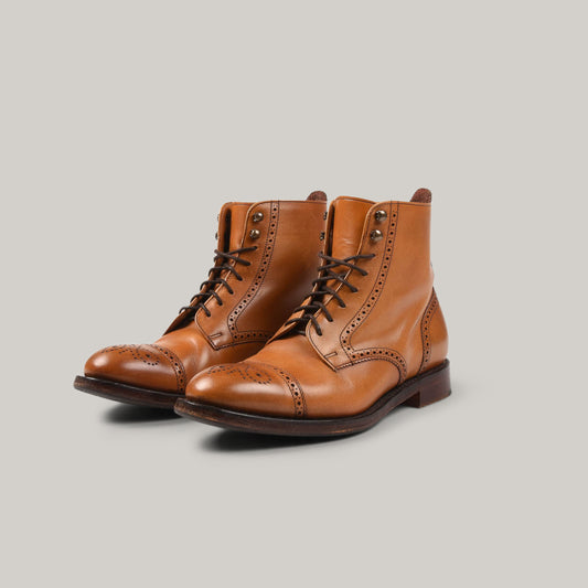 USED JOSEPH CHEANEY & SONS CONNIE BOOT - CHESTNUT