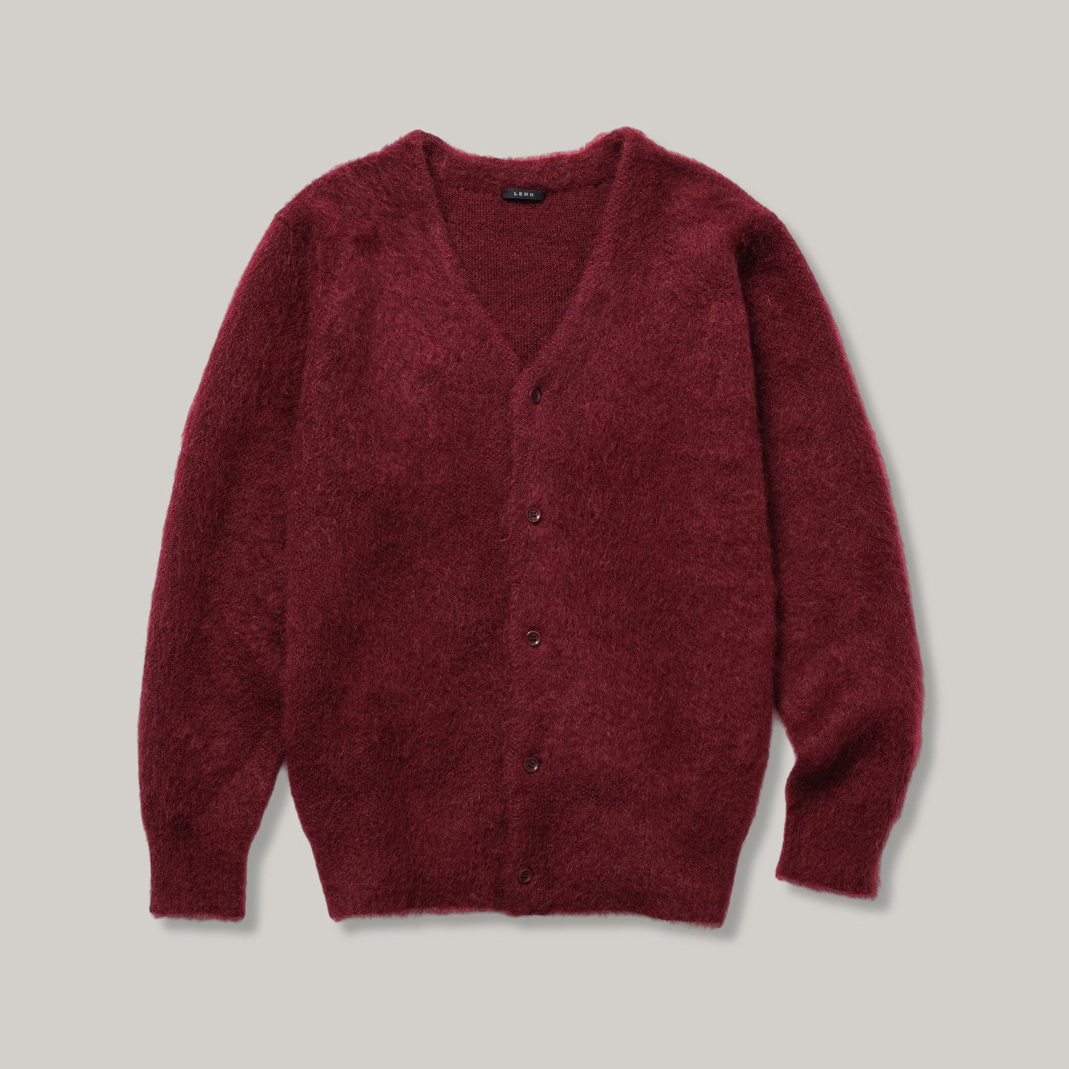 LENO MOHAIR CARDIGAN - BURGUNDY – Pickings and Parry