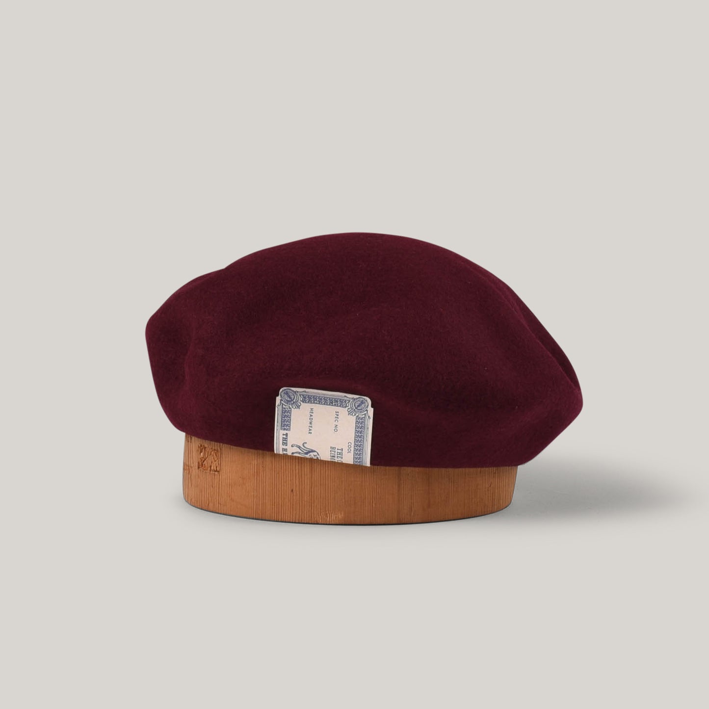 H.W. DOG & CO. BASIC BERET - WINE