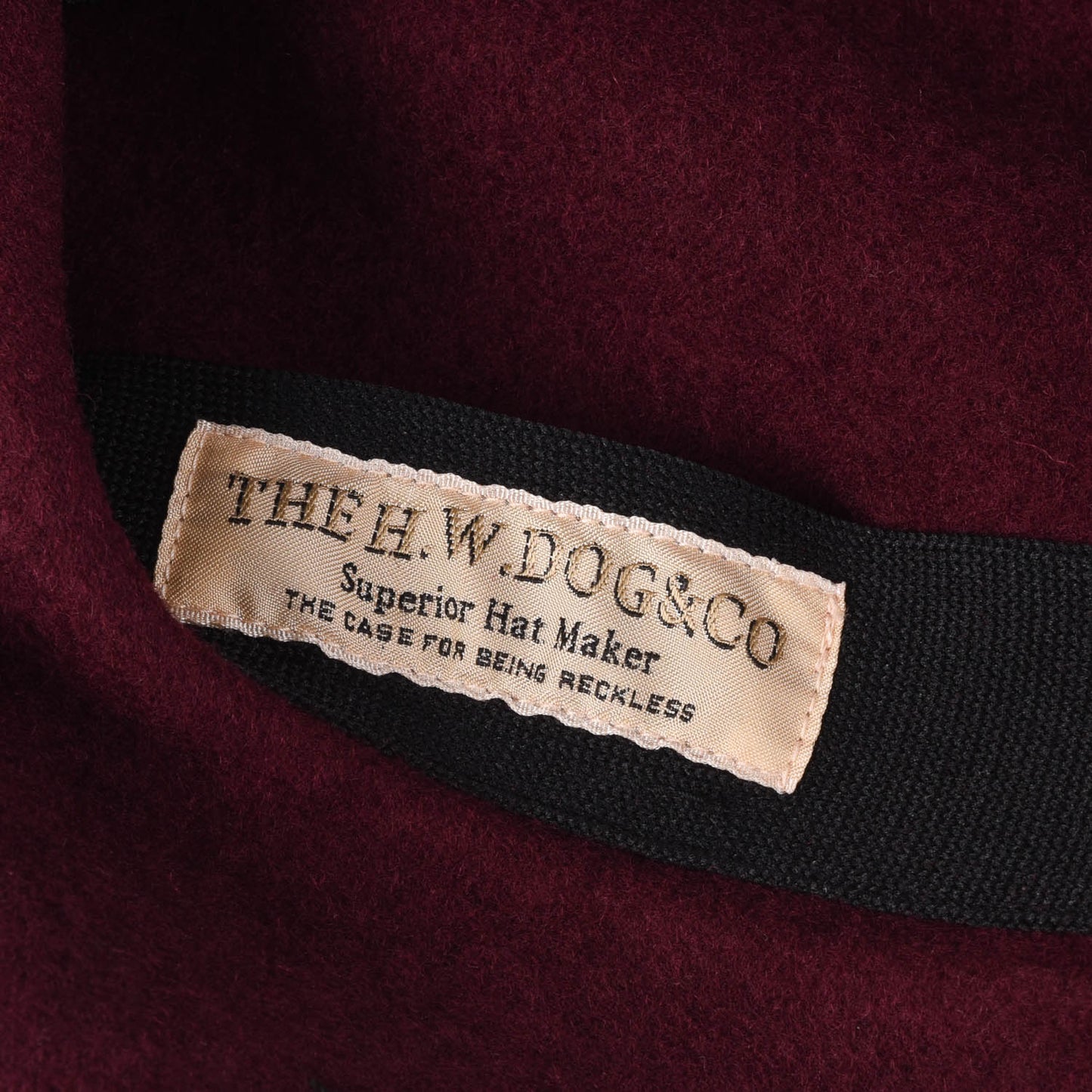 H.W. DOG & CO. BASIC BERET - WINE