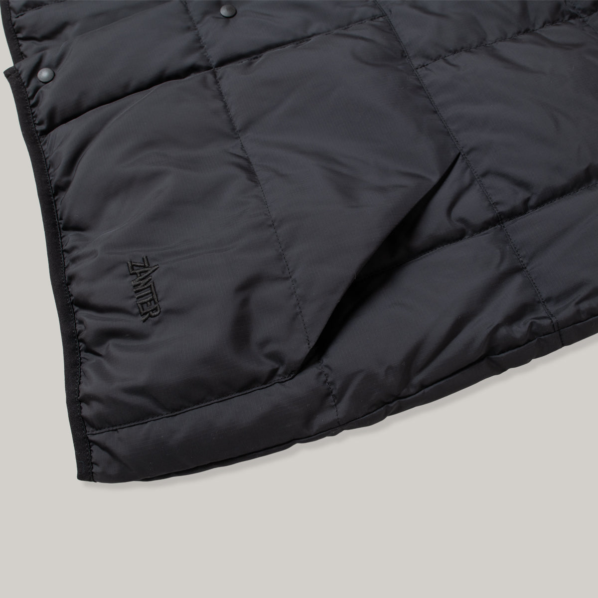 ZANTER RE DOWN INNER VEST - BLACK