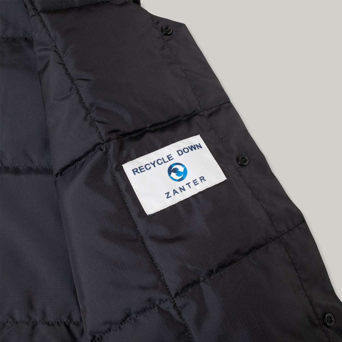 ZANTER RE DOWN INNER VEST - BLACK