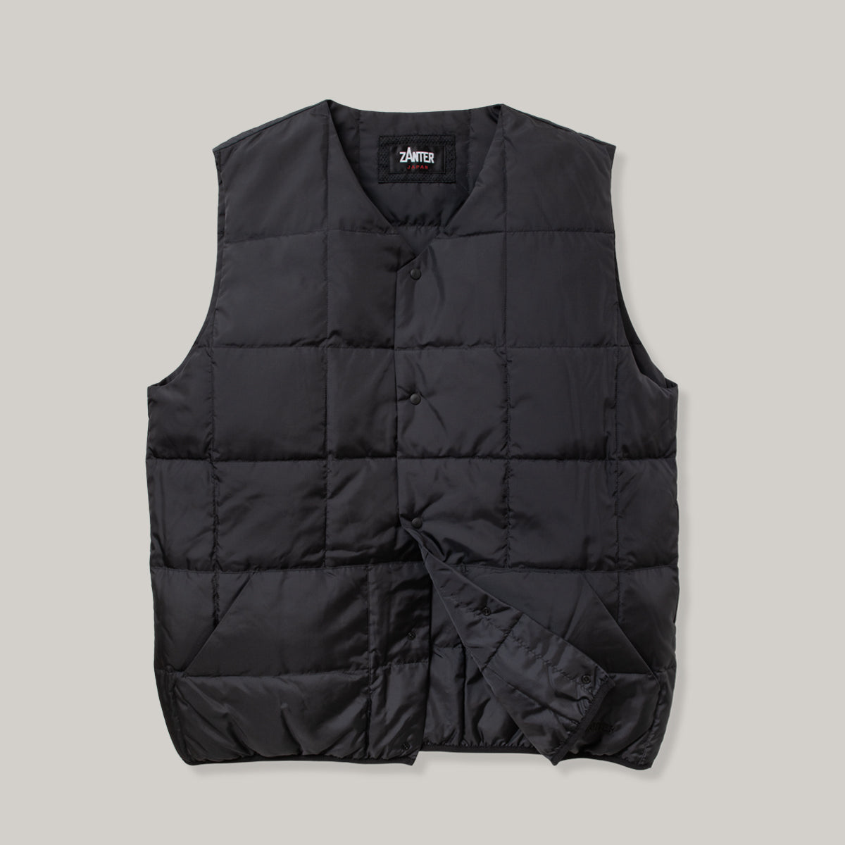 ZANTER RE DOWN INNER VEST - BLACK