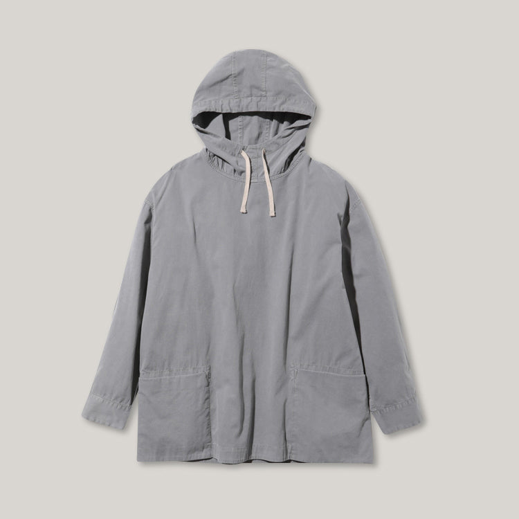 SNOW PEAK NATURAL DYED RECYCLED COTTON PARKA - GREY