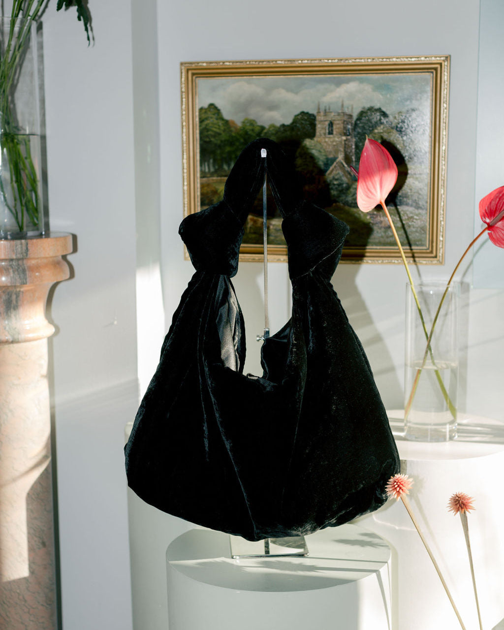 A BRONZE AGE - JOAN TOTE BAG - BLACK VELVET