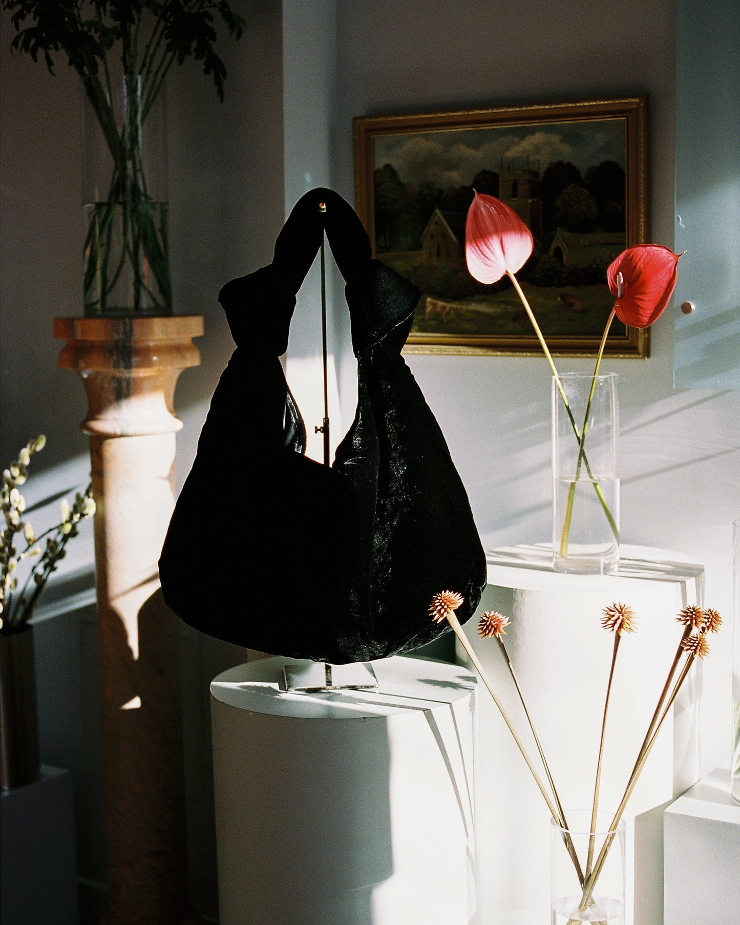 A BRONZE AGE - JOAN TOTE BAG - BLACK VELVET