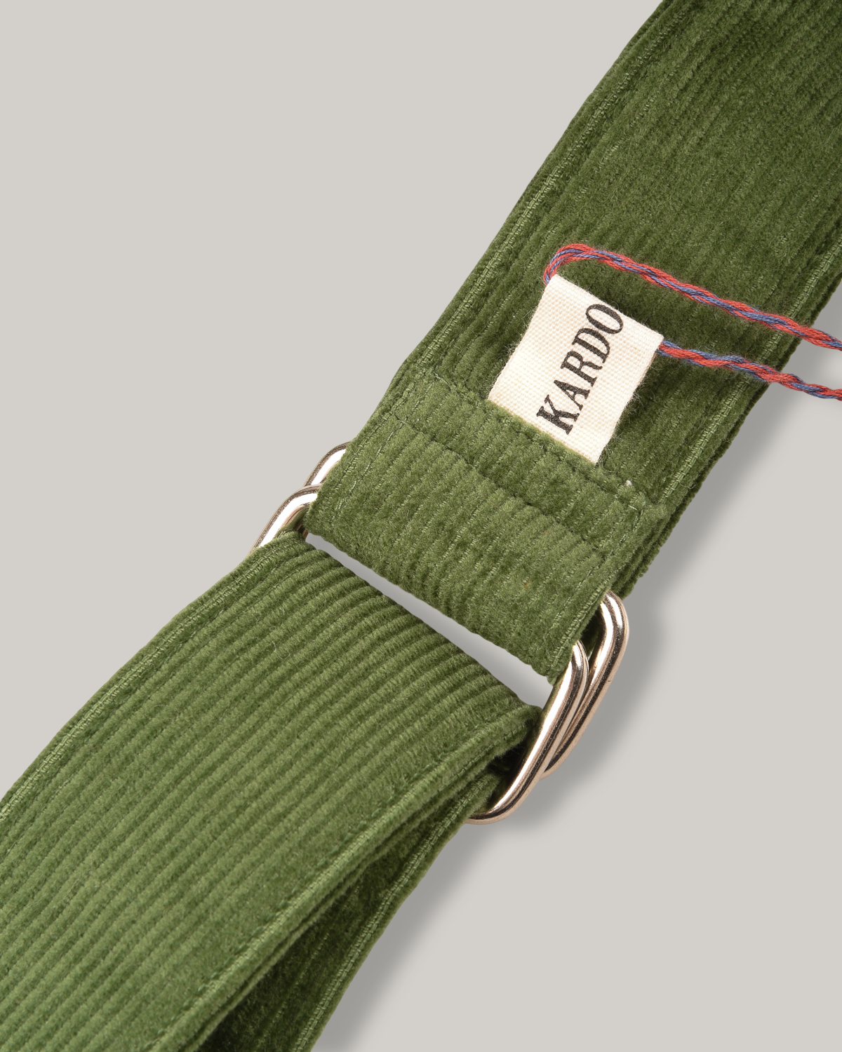 KARDO COTTON CORDUROY BELT - GREEN