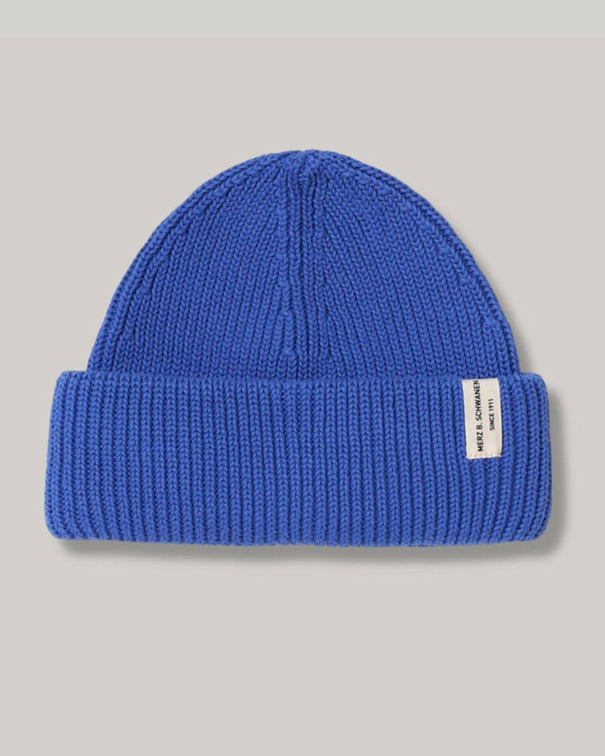 MERZ B. SCHWANEN KBN01 BEANIE - WASHED BLUE