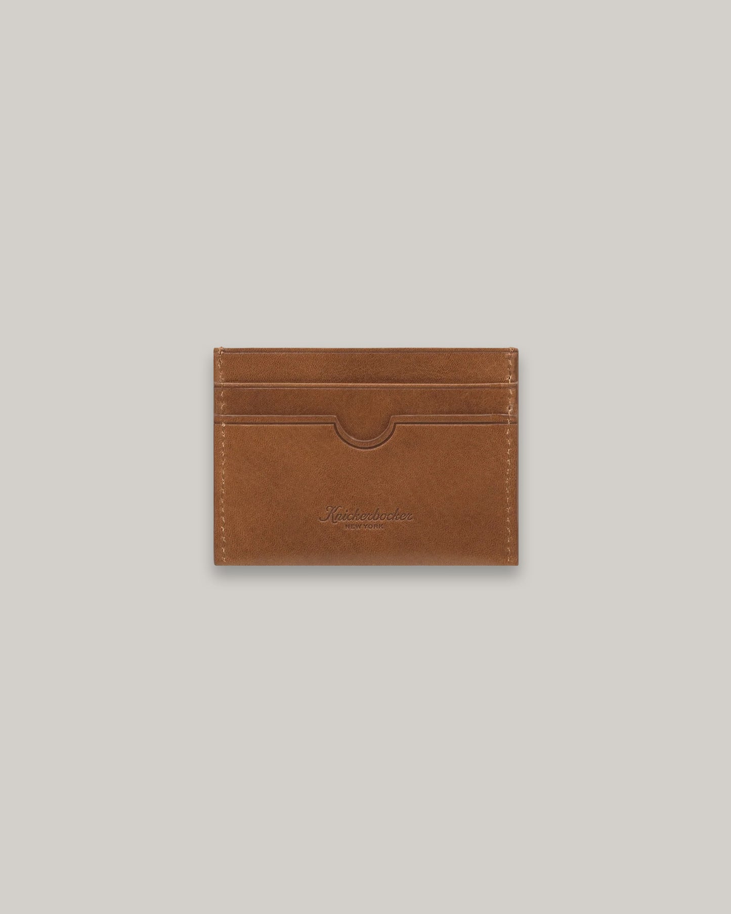 KNICKERBOCKER CARD CASE LEATHER - BROWN